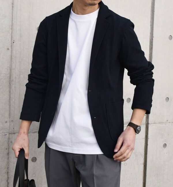 SHIPS any「SHIPS any:〈洗濯機可能〉サマー ニット ジャケット 26SS◇」|テーラードジャケット|