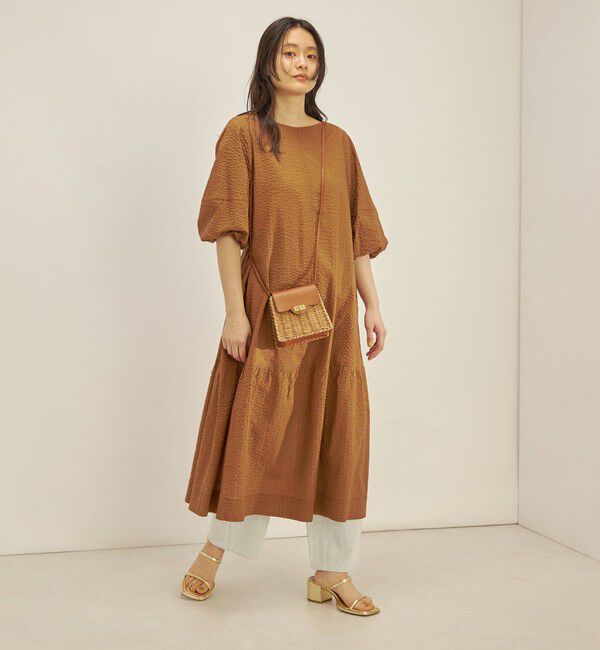 SHIPS for women「〈手洗い可能〉 バックリボン 切替 ワンピース」|ワンピース|