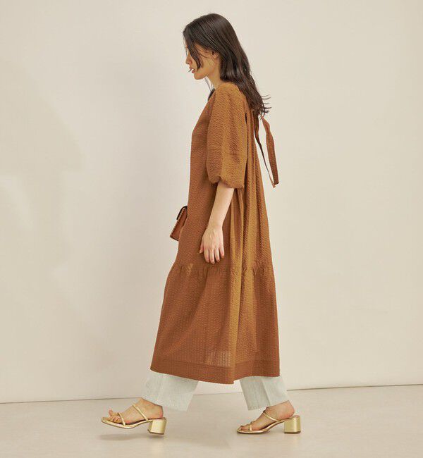 SHIPS for women「〈手洗い可能〉 バックリボン 切替 ワンピース」|ワンピース|