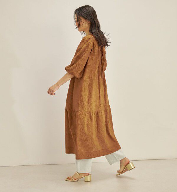 SHIPS for women「〈手洗い可能〉 バックリボン 切替 ワンピース」|ワンピース|