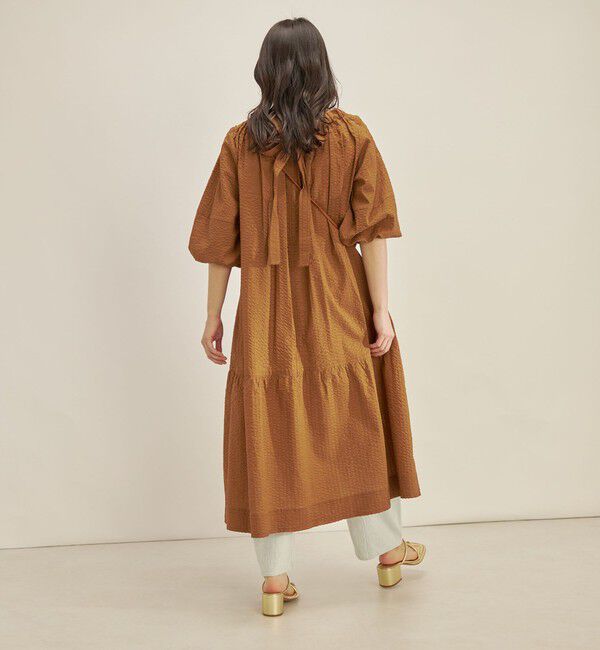 SHIPS for women「〈手洗い可能〉 バックリボン 切替 ワンピース」|ワンピース|