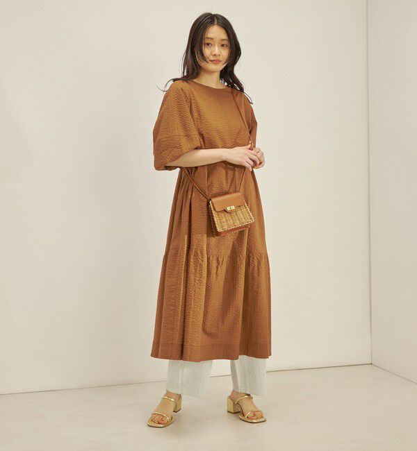 SHIPS for women「〈手洗い可能〉 バックリボン 切替 ワンピース」|ワンピース|