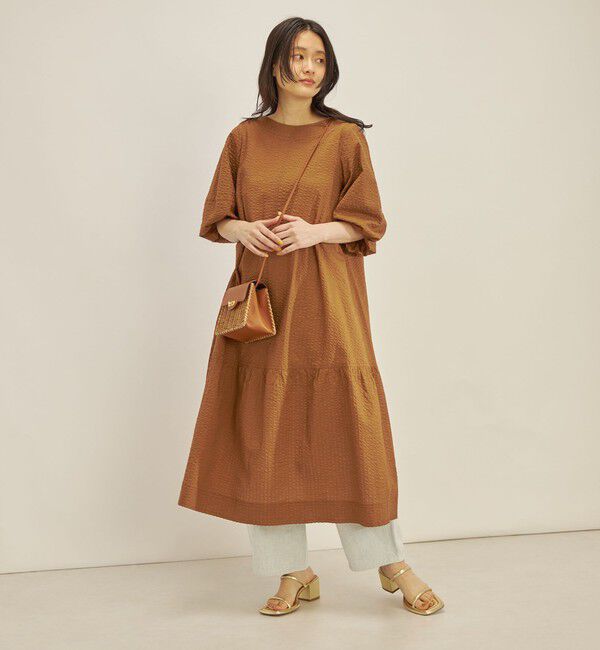 SHIPS for women「〈手洗い可能〉 バックリボン 切替 ワンピース」|ワンピース|