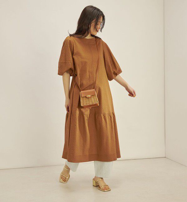 SHIPS for women「〈手洗い可能〉 バックリボン 切替 ワンピース」|ワンピース|