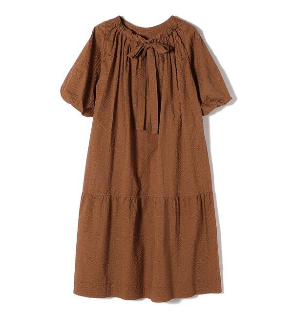 SHIPS for women「〈手洗い可能〉 バックリボン 切替 ワンピース」|ワンピース|