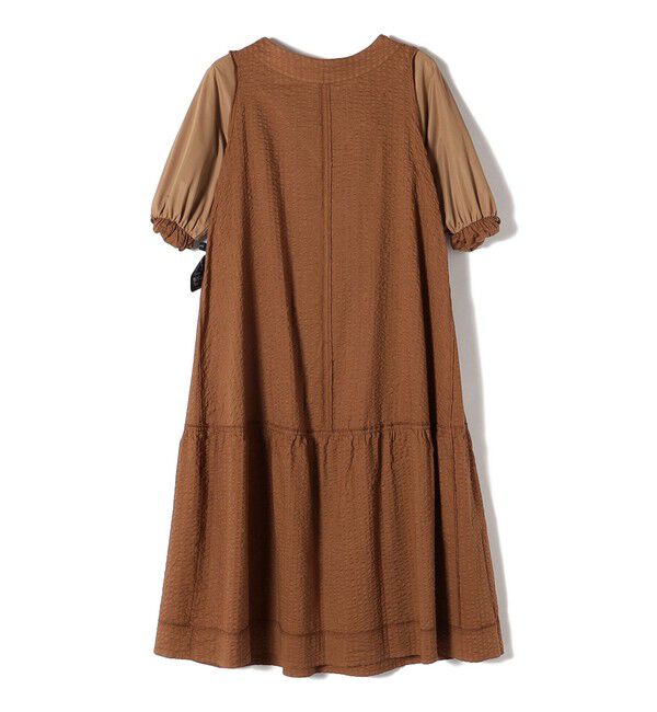 SHIPS for women「〈手洗い可能〉 バックリボン 切替 ワンピース」|ワンピース|