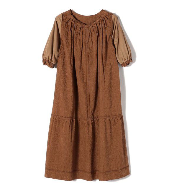 SHIPS for women「〈手洗い可能〉 バックリボン 切替 ワンピース」|ワンピース|