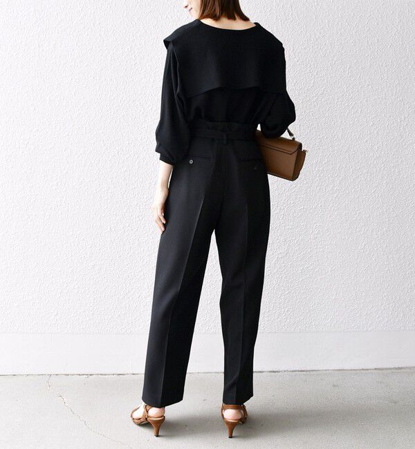 SHIPS any「SHIPS any:〈洗濯機可能〉ハイウエスト センタープレス ロング パンツ」|その他|