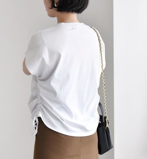 quaranciel「quaranciel:〈洗濯機可能〉アイライン スカート &times; フレンチ TEE セット」|タイト|