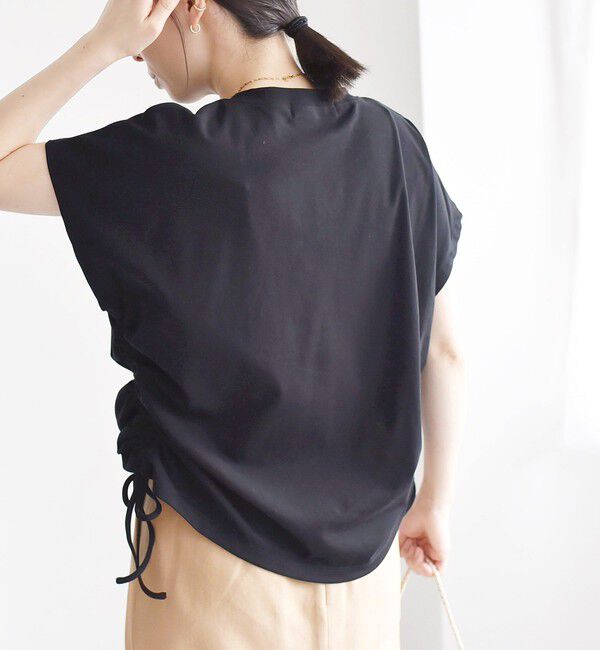 quaranciel「quaranciel:〈洗濯機可能〉アイライン スカート &times; フレンチ TEE セット」|タイト|