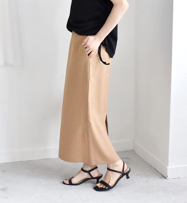 quaranciel「quaranciel:〈洗濯機可能〉アイライン スカート &times; フレンチ TEE セット」|タイト|