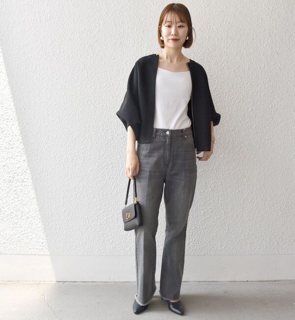 SHIPS any「SHIPS any:〈手洗い可能〉ドルマン ジップ ブルゾン カーディガン」|カーディガン|