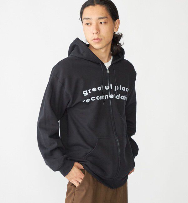 SHIPS「【SHIPS別注】THE DAY ON THE BEACH: プリント ジップ パーカー」|パーカー|