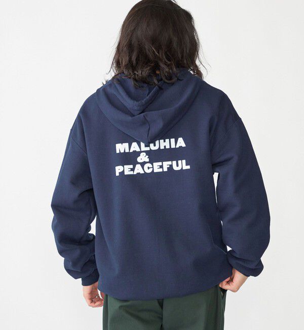 SHIPS「【SHIPS別注】THE DAY ON THE BEACH: プリント ジップ パーカー」|パーカー|