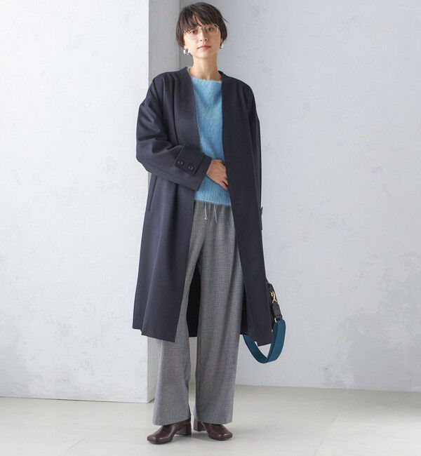 SHIPS for women「MANTECO ノーカラー コート」|ノーカラーコート|