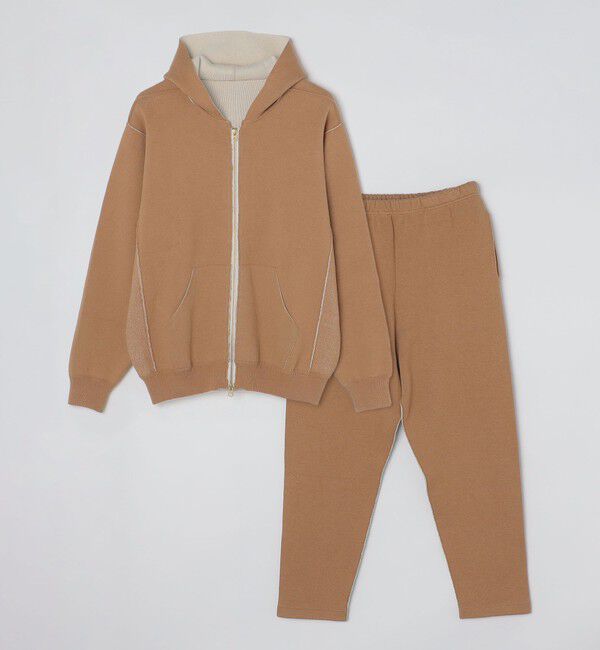 SHIPS Days「【SHIPS別注】UNDYED SALLY FOX: ダブルフェイス ジャージー ニットパーカー」|パーカー|