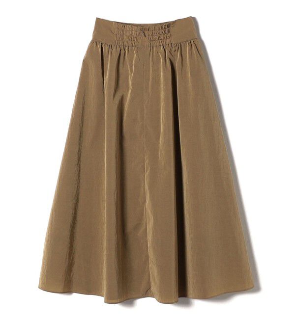 SHIPS for women「〈洗濯機可能〉LIMONTA EAST ビンテージ タフタ ギャザー スカート」|フレア|