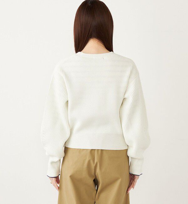 SHIPS Colors 「SHIPS Colors:〈手洗い可能〉Vネック パールモチーフボタン カーディガン」|カーディガン|