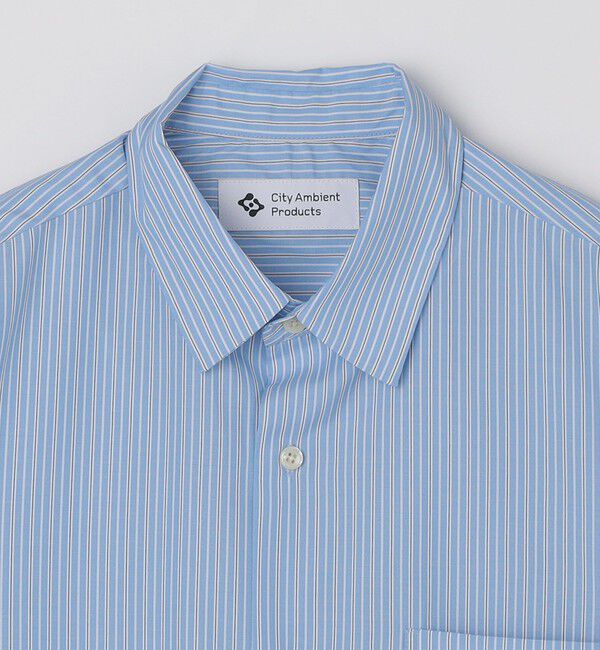 SHIPS「City Ambient Products: レギュラーカラー ブロード オーバー シャツ (半袖)」|シャツ・ブラウス|