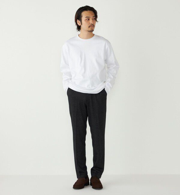 SHIPS Colors 「SHIPS Colors:シルケット コットン クルーネック ロンT」|Tシャツ・カットソー|