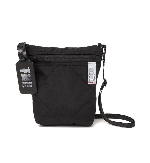 SHIPS any「WEEKENDER: キルティング ミニ ショルダーバッグ」|ショルダー・メッセンジャー|ブラック