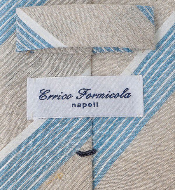 SHIPS「Errico Formicola: メランジ ヘアライン ストライプ ネクタイ」|ネクタイ・蝶ネクタイ|