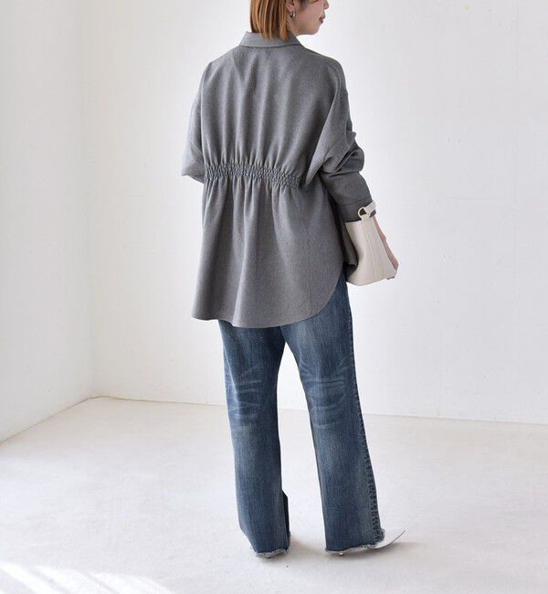 quaranciel「quaranciel:〈洗濯機可能〉ギャザー シャツ & イージー パンツ セットアップ」|その他|