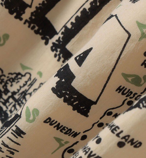 SHIPS for women「《予約》【SHIPS別注】BINDU:〈手洗い可能〉フロリダ マップ スカート」|スカート|