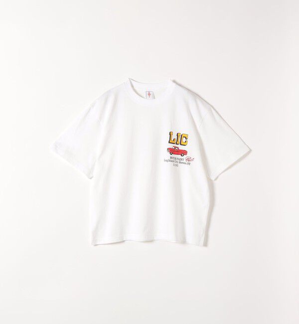 SHIPS any「GOOD MOTIVE TEE:〈洗濯機可能〉プリント デザイン ロゴ Tシャツ」|Tシャツ・カットソー|ホワイト