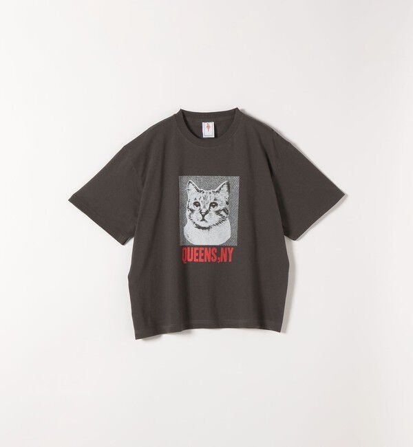 SHIPS any「GOOD MOTIVE TEE:〈洗濯機可能〉プリント デザイン ロゴ Tシャツ」|Tシャツ・カットソー|ブラック