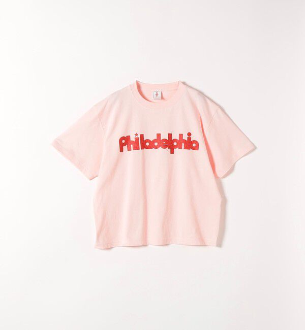 SHIPS any「GOOD MOTIVE TEE:〈洗濯機可能〉プリント デザイン ロゴ Tシャツ」|Tシャツ・カットソー|ピンク