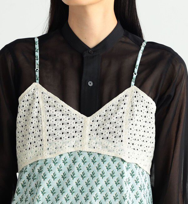 BACCA「リバティプリントレース キャミソールワンピース」|ワンピース|