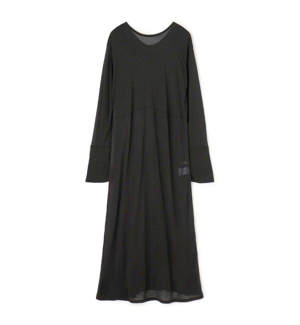 BACCA「シルクジャージーミドルワンピース」|ワンピース|17 チャコールグレー