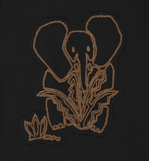 CABaN「ドライスビンコットン ELEPHANTエンブロイダリー Tシャツ」|Tシャツ・カットソー|