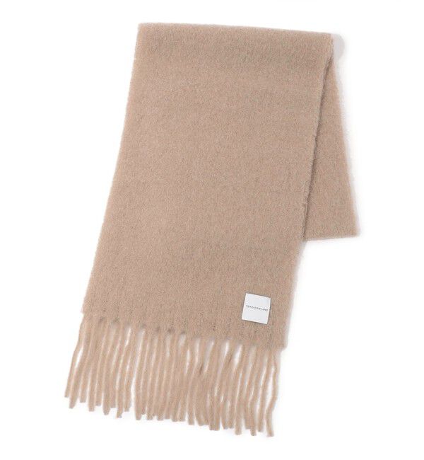 TOMORROWLAND GOODS「TOMORROWLAND アルパカナイロン ソリッドストール」|ストール|43 ベージュ