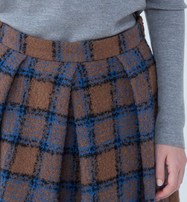 TOMORROWLAND collection「ループチェック バレルスカート」|スカート|