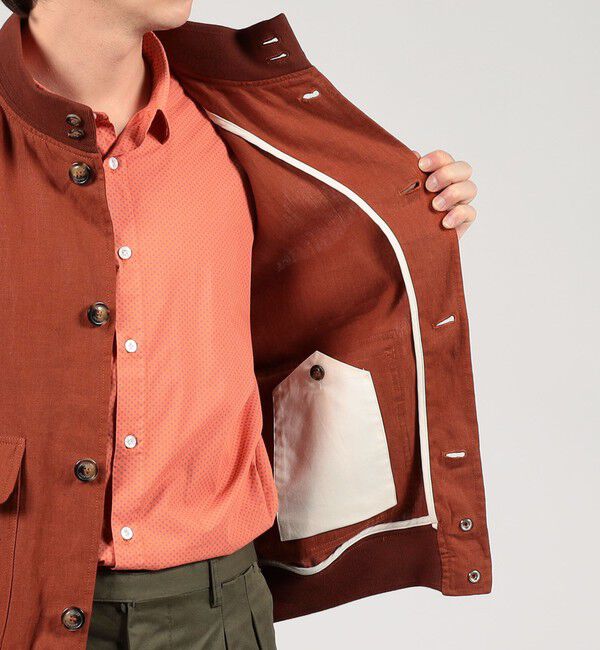 TOMORROWLAND MENS「【別注】VALSTAR リネン ドライビングブルゾン Valstarino」|ブルゾン・スタジャン|