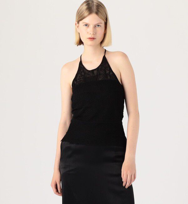 DES PRES「アイレットレース ホルターネックトップス」|キャミソール|