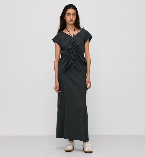 BACCA「ウールトロピカル ノースリーブブラウス」|シャツ・ブラウス|