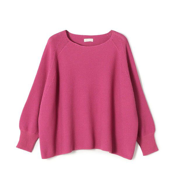 Ballsey「モスステッチ ワイドプルオーバー」|ニット・セーター|35 ピンク