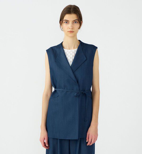 Ballsey「【追加予約】ラスターデニム ミドルジレ」|ベスト・ジレ|