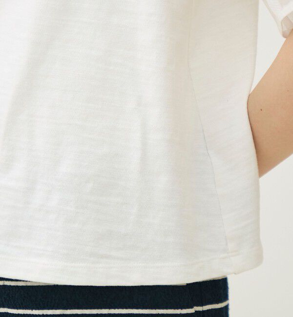 TOMORROWLAND collection「スラブジャージー ドットパフスリーブプルオーバー」|プルオーバー|