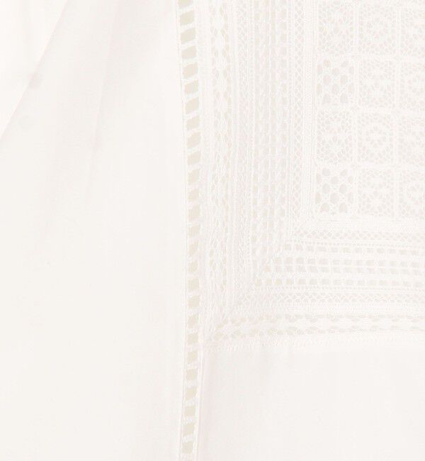 CABaN「コットンタイプライター レースボザムシャツ」|シャツ・ブラウス|