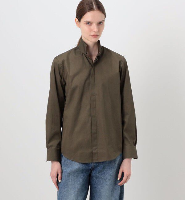 TOMORROWLAND BUYING WEAR「BOURRIENNE AMAZONE スタンドカラーシャツ」|シャツ・ブラウス|