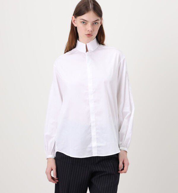 TOMORROWLAND BUYING WEAR「BOURRIENNE POETESSE スタンドカラーシャツ」|シャツ・ブラウス|