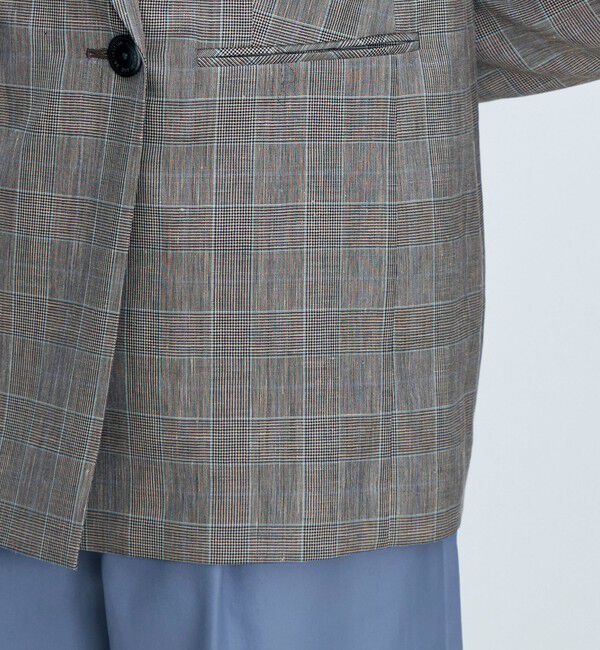 TOMORROWLAND collection「ブラウニーグレンチェック ダブルブレストジャケット」|テーラードジャケット|