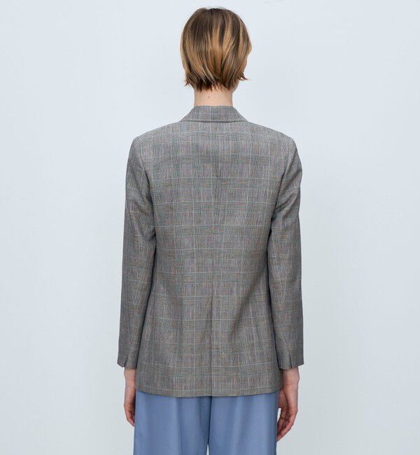 TOMORROWLAND collection「ブラウニーグレンチェック ダブルブレストジャケット」|テーラードジャケット|