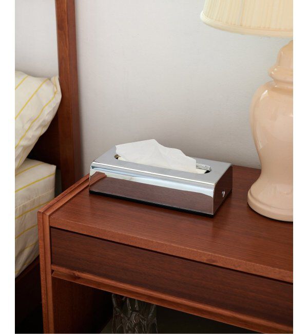 journal standard Furniture「【GEDY/ゲティ】 TISSUE BOX CHROME ティッシュケース」|ステーショナリー|