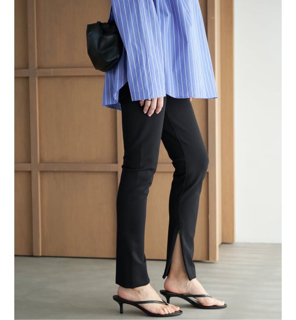 Plage「《WEB限定追加予約》Zip Skinny パンツ 2」|その他|ブラック