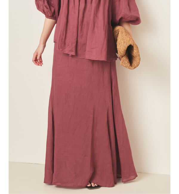 Plage「《予約》RAMY LINEN TACK スカート」|スカート|